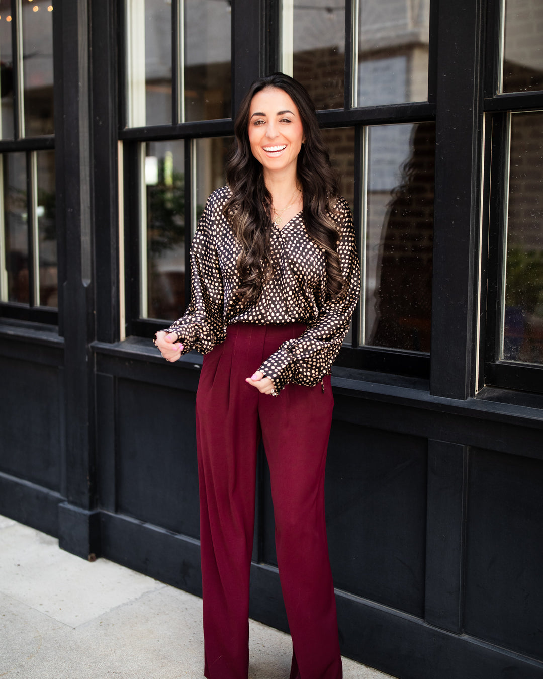 The Romy Pants - Burgundy