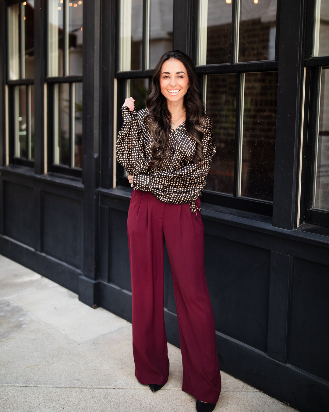 The Romy Pants - Burgundy