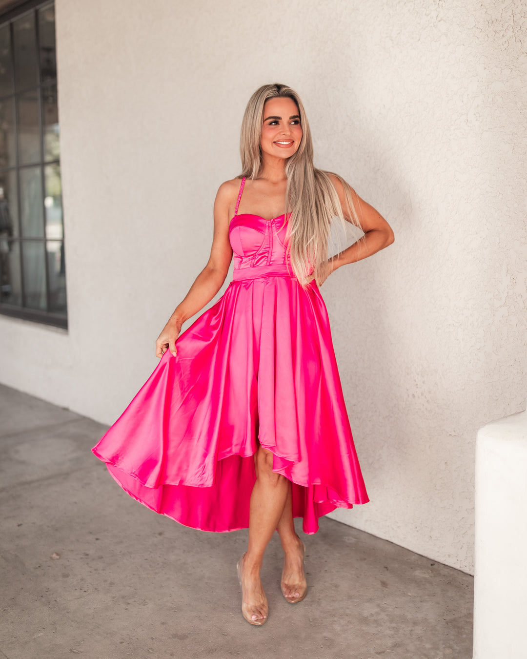 The Alessia Satin Corset Dress