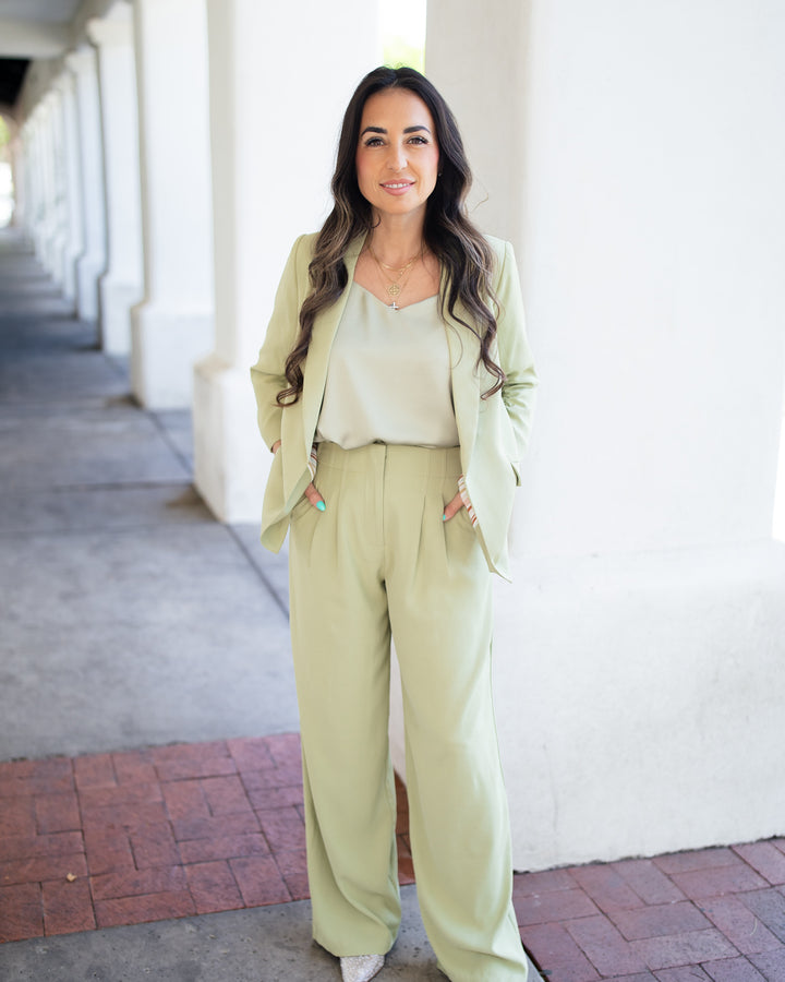 The Romy Blazer - Sage