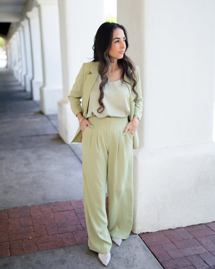 The Romy Blazer - Sage