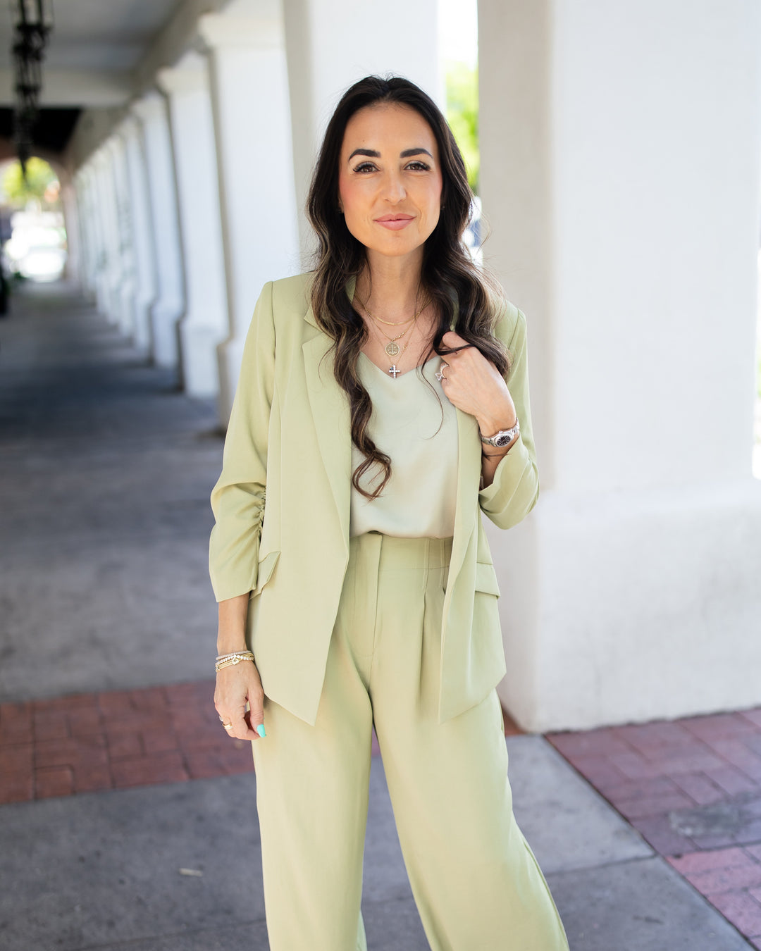 The Romy Blazer - Sage