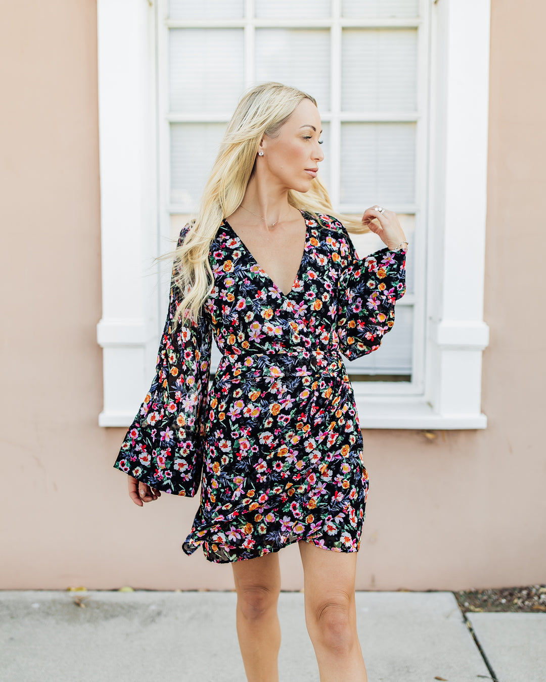 The Maria Wrap Mini Dress