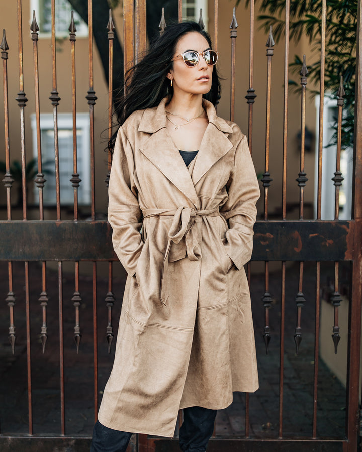 The Georgie Faux Suede Coat