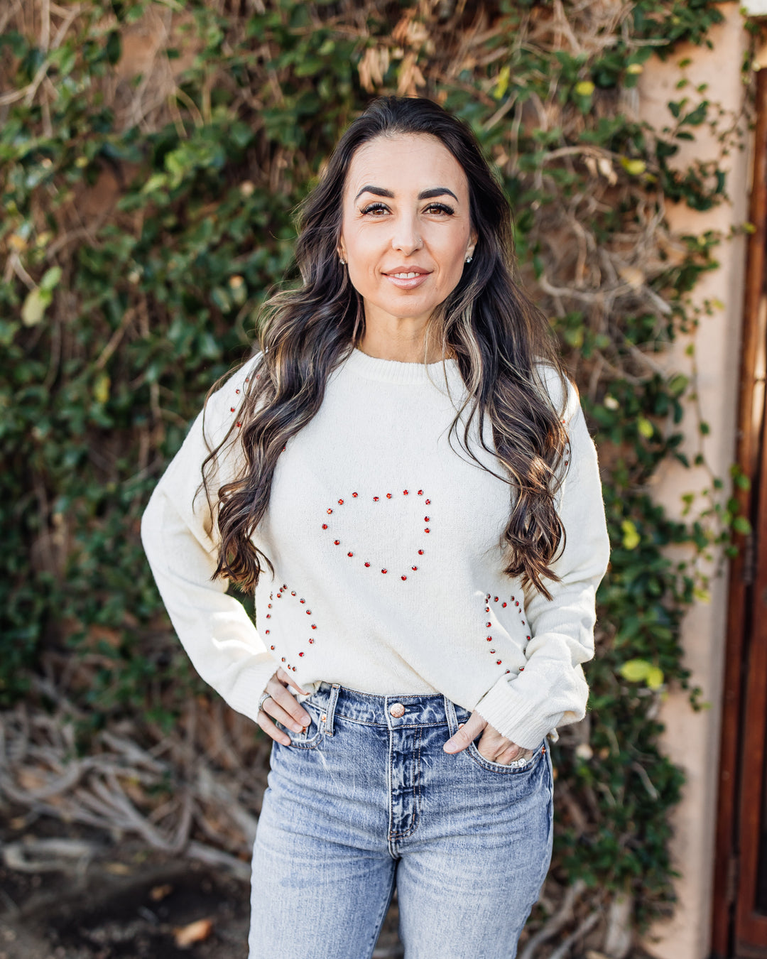 The Sweetheart Beaded Sweater