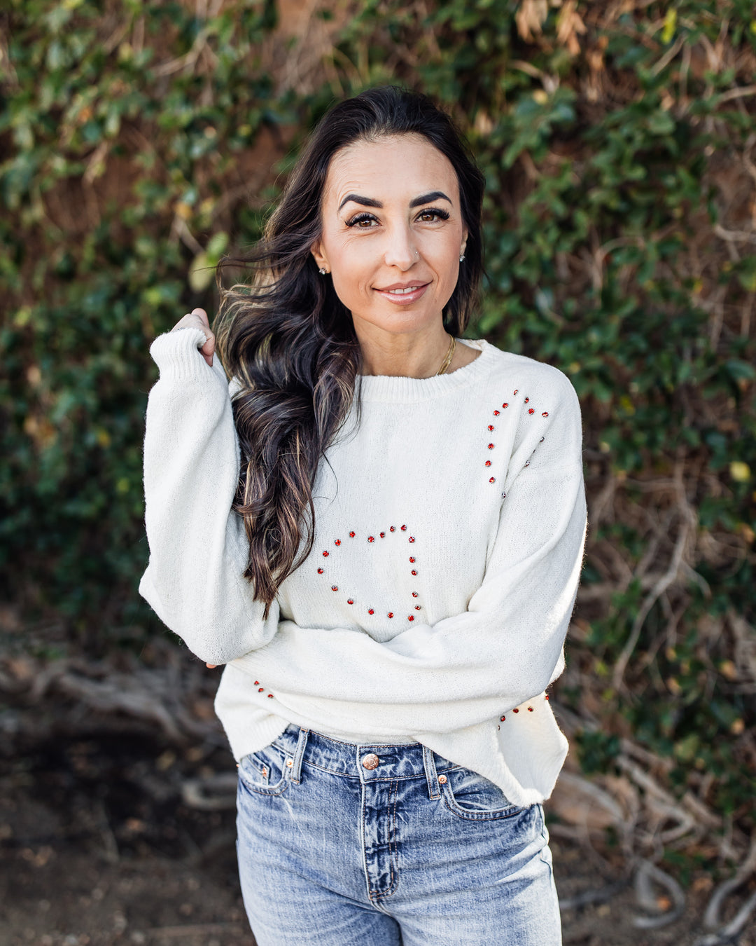 The Sweetheart Beaded Sweater