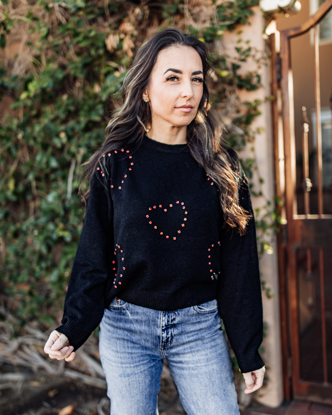 The Sweetheart Beaded Sweater