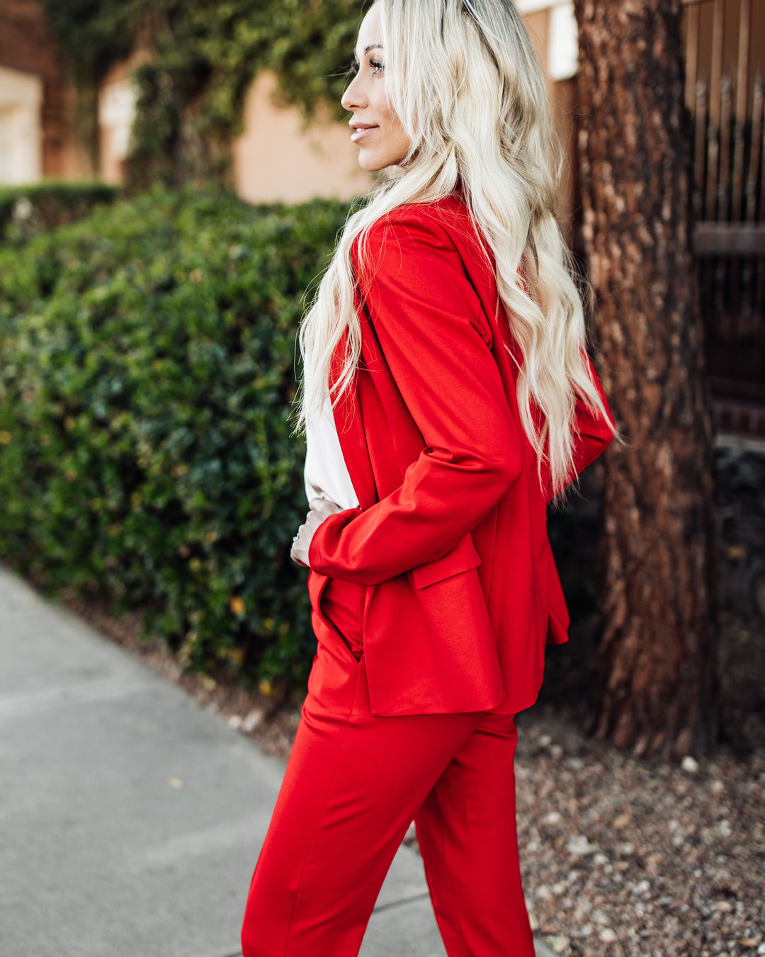 The Romina Trousers - Scarlet Red