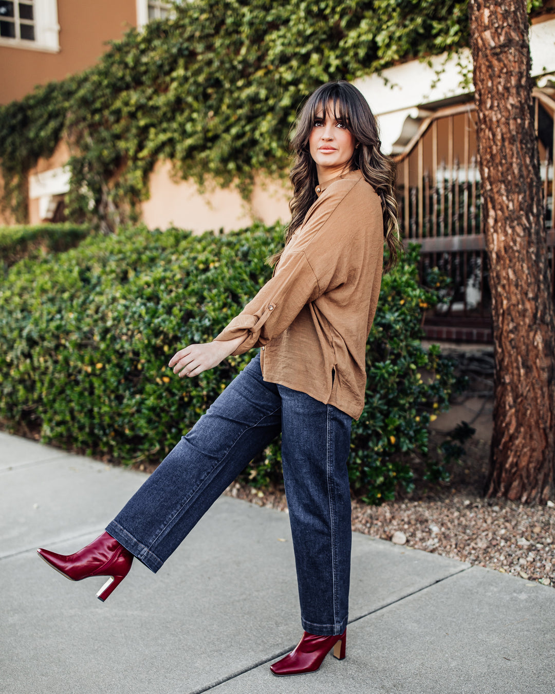 The Evelyn Button Down Blouse