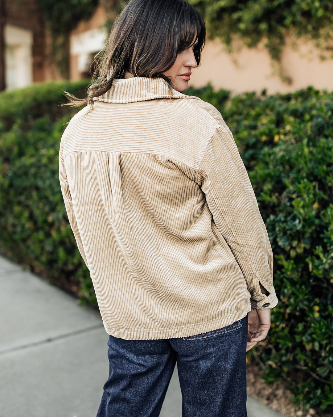 The Nikki Sherpa Corduroy Button Down Jacket