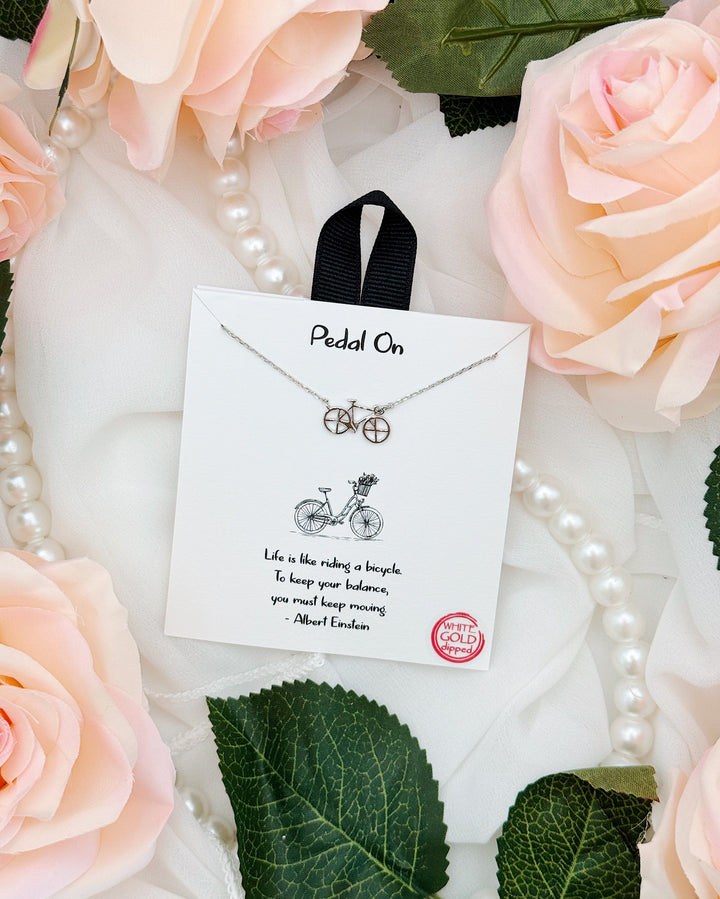 Bicycle Pedal On Necklace