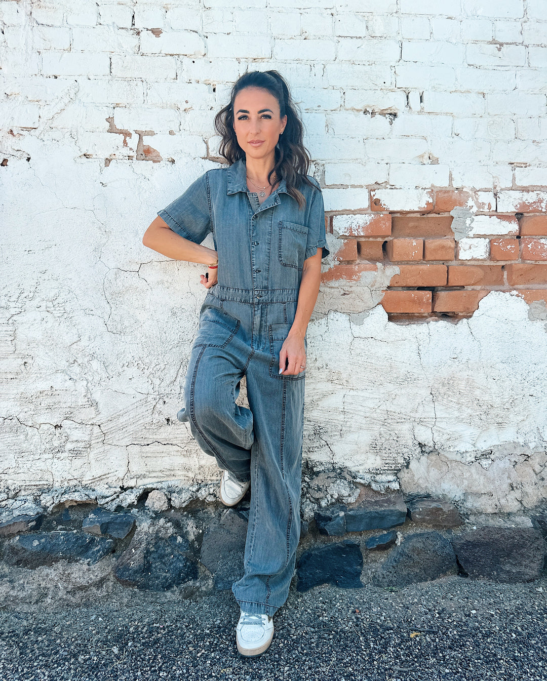 The Suzanne Tencel Denim Jumpsuit