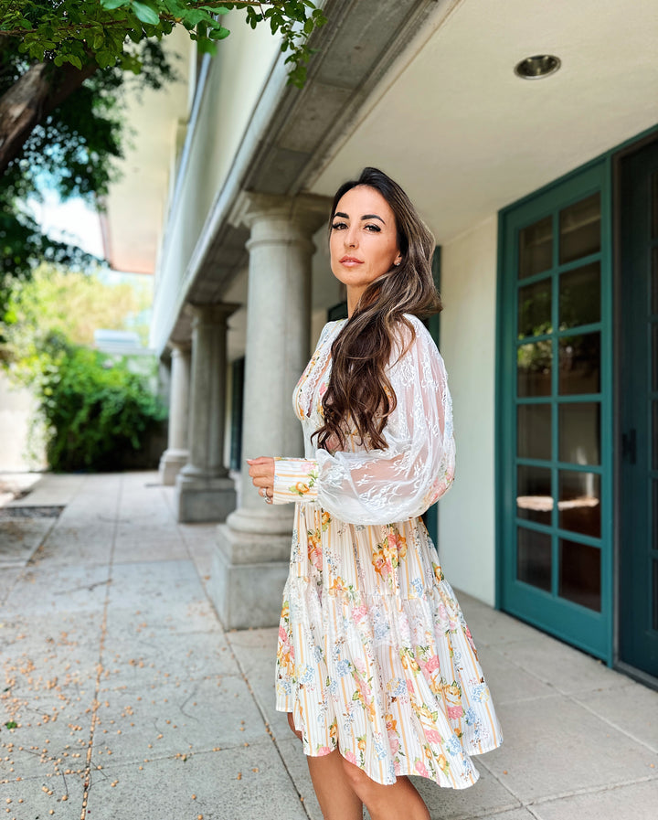 Lace and Floral Dress