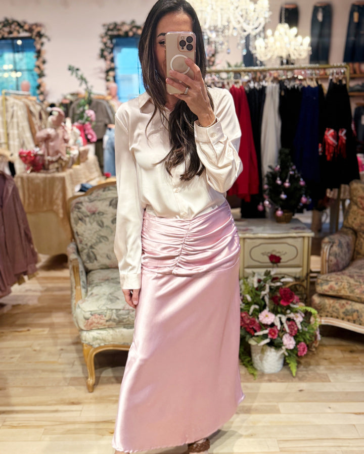 The Jessica Satin Skirt