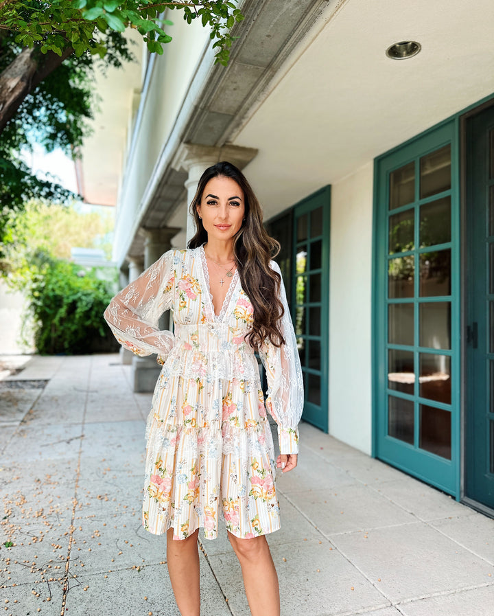 Lace and Floral Dress