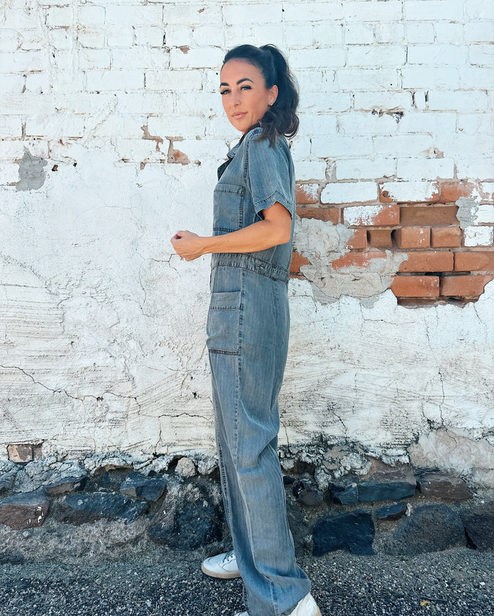 The Suzanne Tencel Denim Jumpsuit