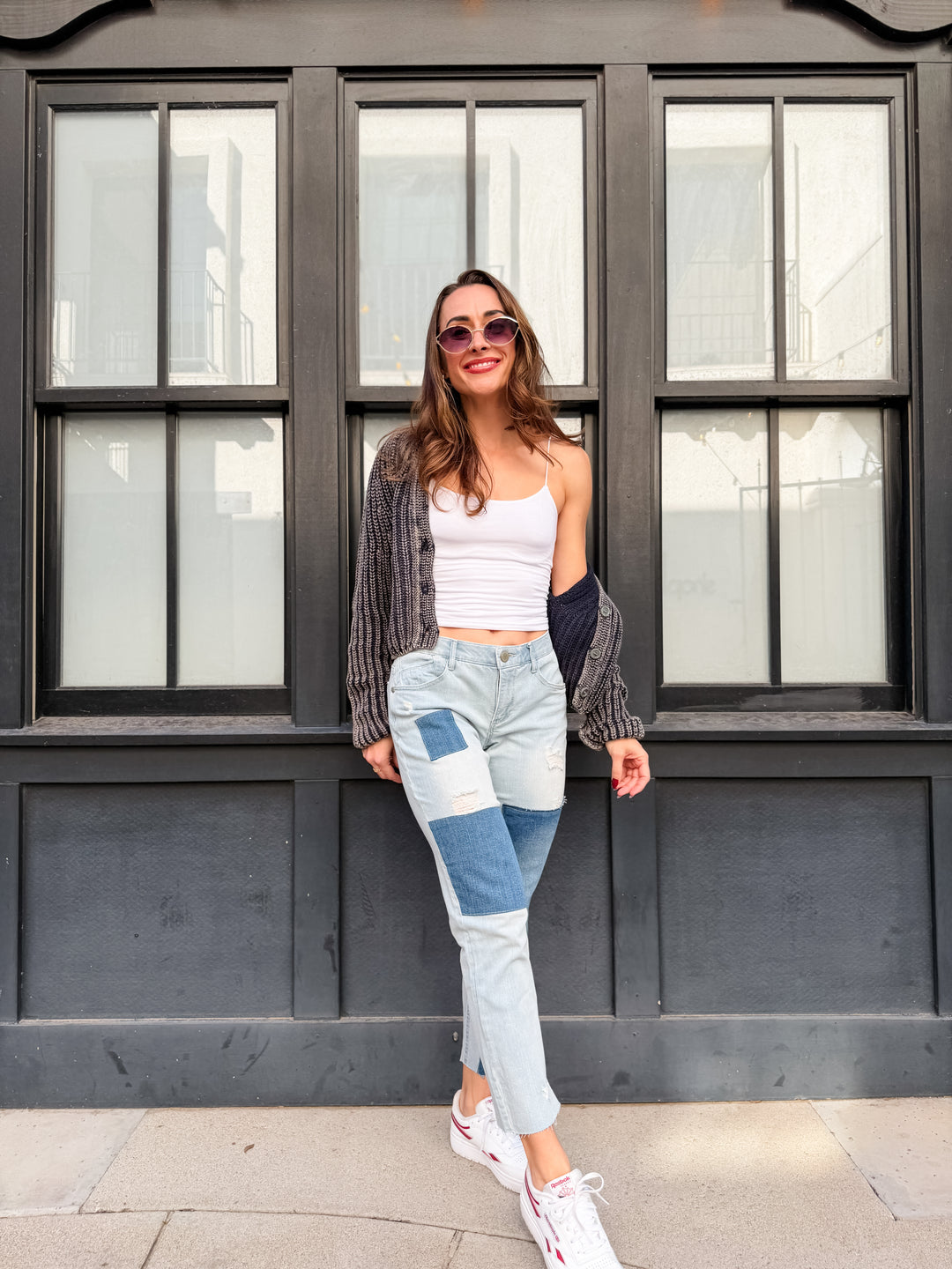 The Sabrina Double-Layered Slim Strap Cami - White
