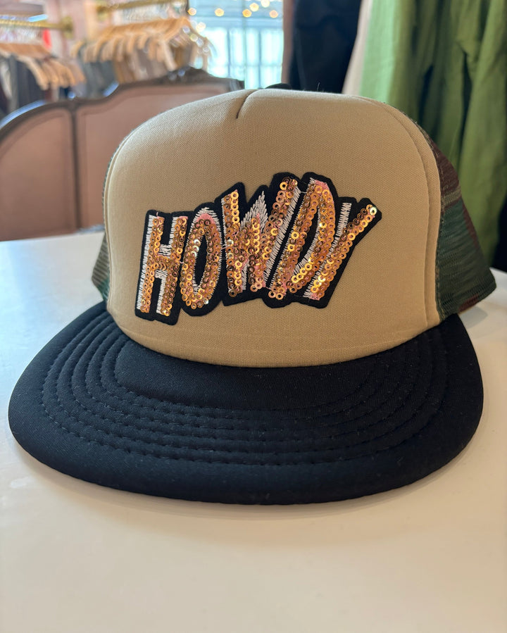 Howdy Patch Camo Trucker Hat