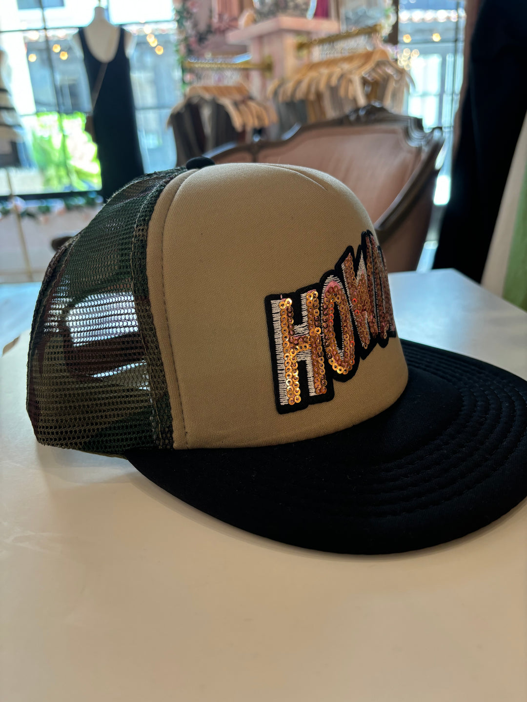 Howdy Patch Camo Trucker Hat