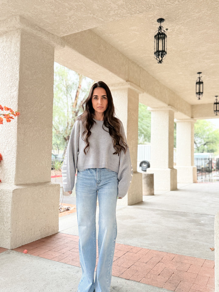 Far Out High Rise Wide in Fools Gold by Daze Denim