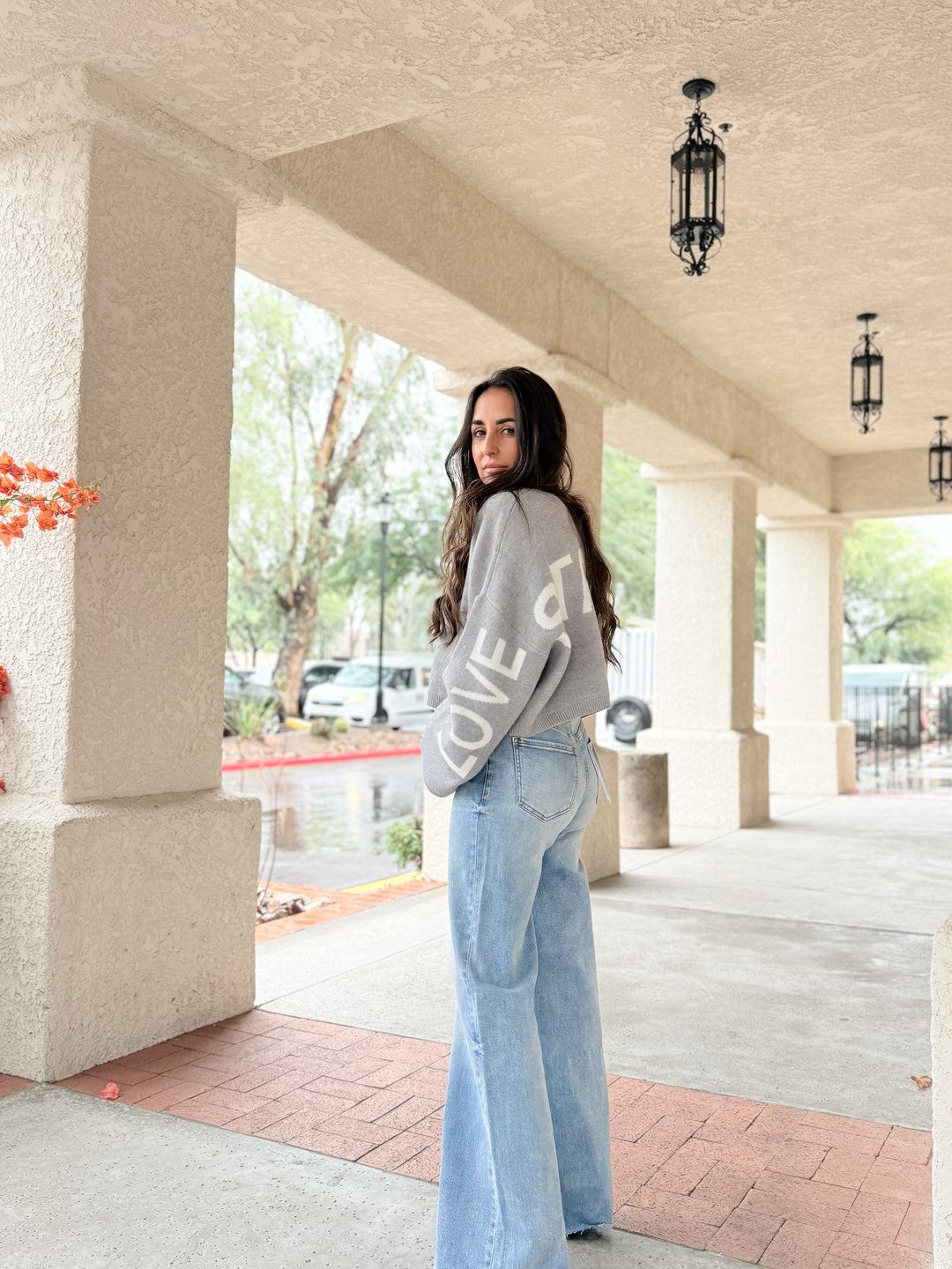 Far Out High Rise Wide in Fools Gold by Daze Denim