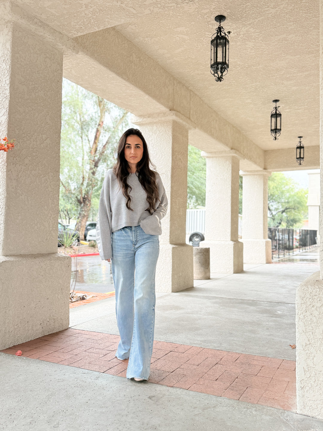 Far Out High Rise Wide in Fools Gold by Daze Denim