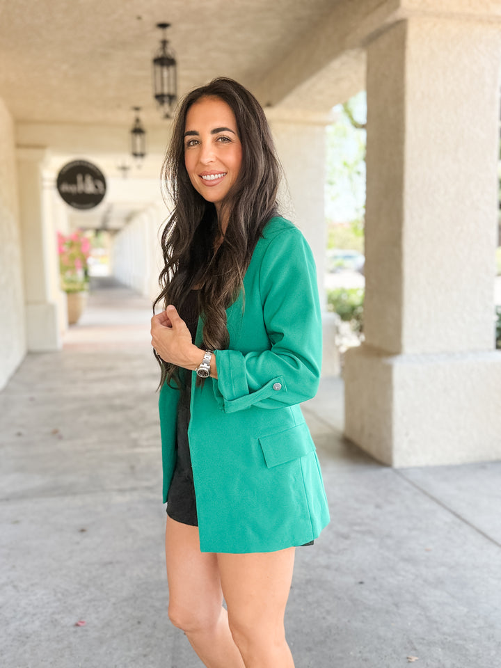 The Tailored Blazer - Emerald