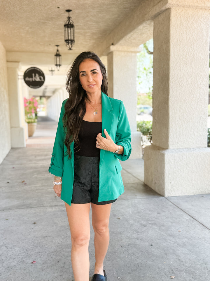 The Tailored Blazer - Emerald
