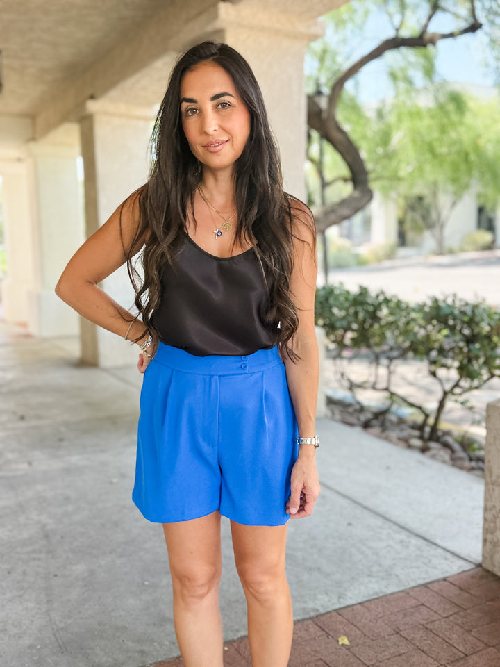 The Bobby Satin Cami - Black