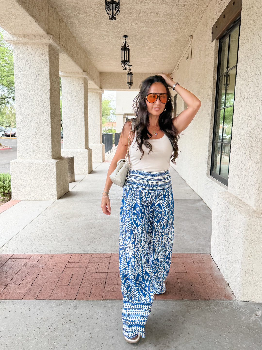 The Piper Smocked Waist Wide-Leg Pants