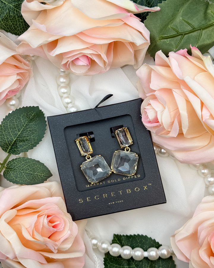The Crystal Drop Earrings
