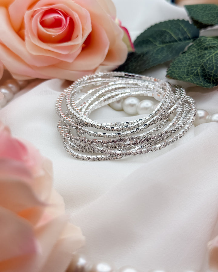 Isla Rhinestone Bracelet Set