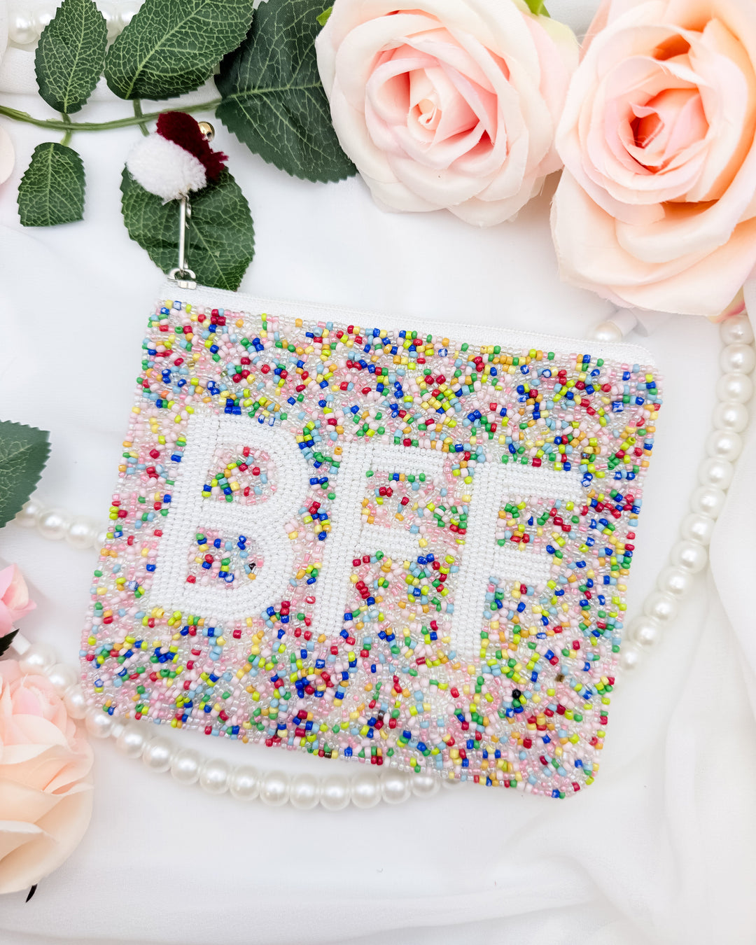 BFF Beaded Coin Pouch