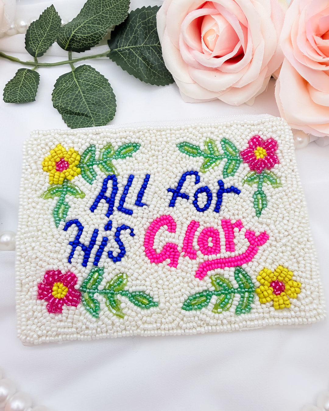 All For His Glory Beaded Coin Purse