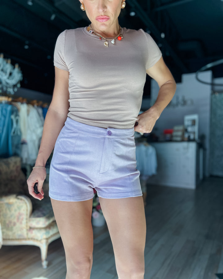 The Rosie Suede Shorts
