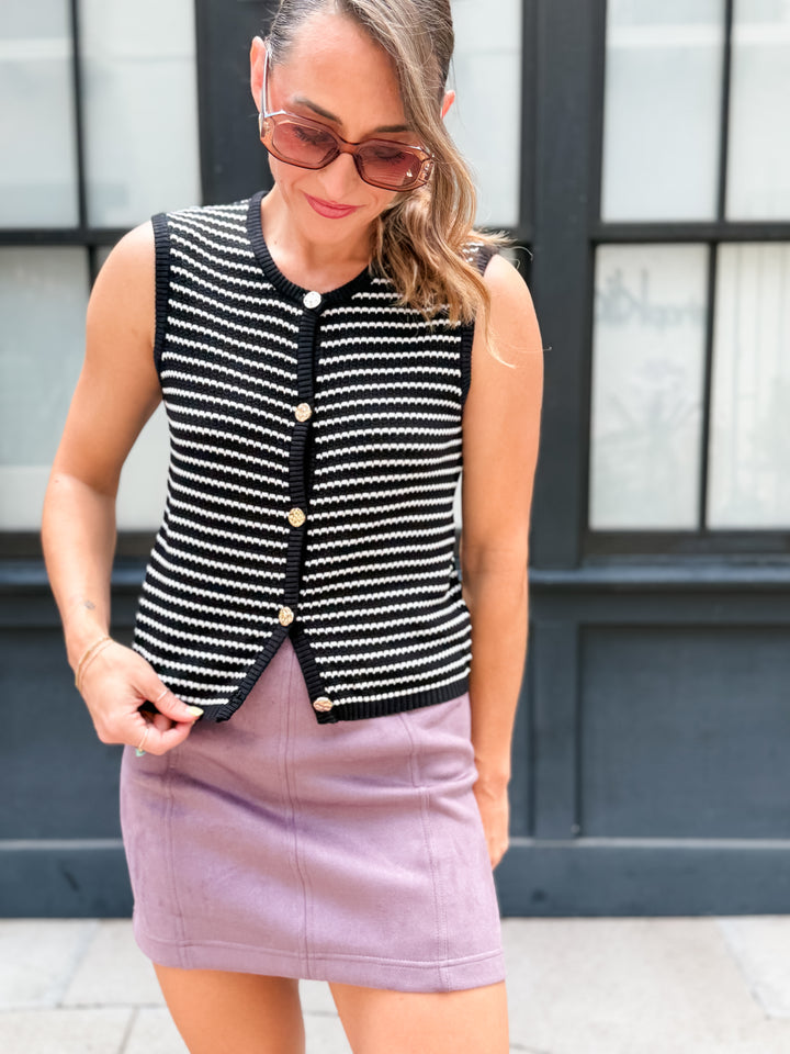 The Cleo Mini Skirt - Purple