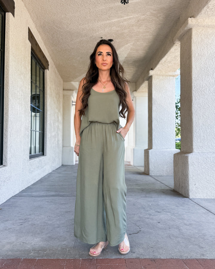The Isla Pants - Olive