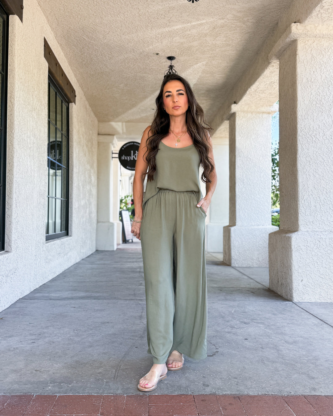 The Isla Pants - Olive