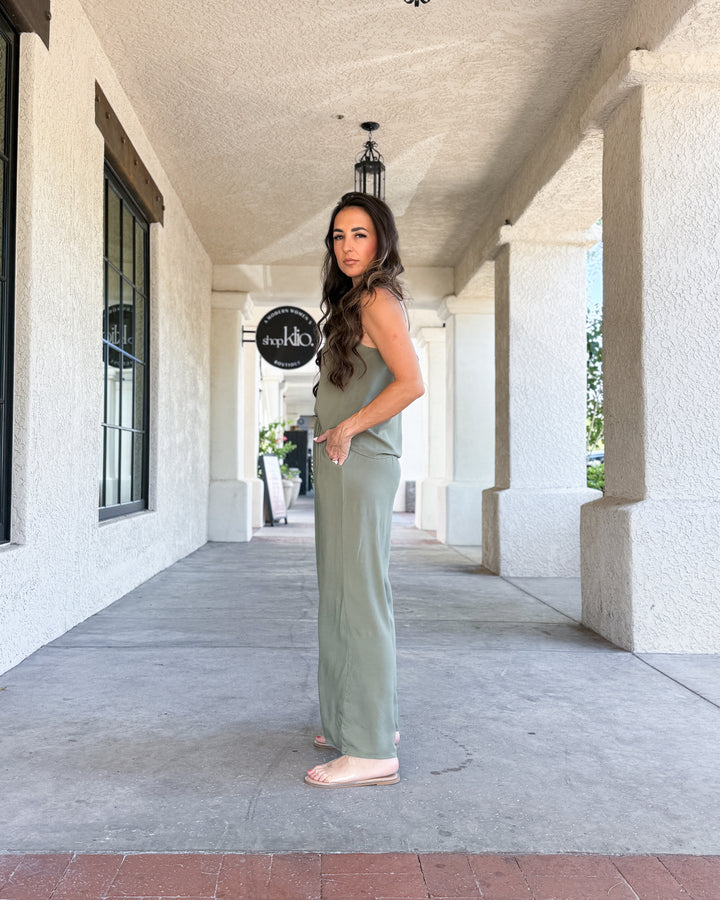 The Isla Pants - Olive