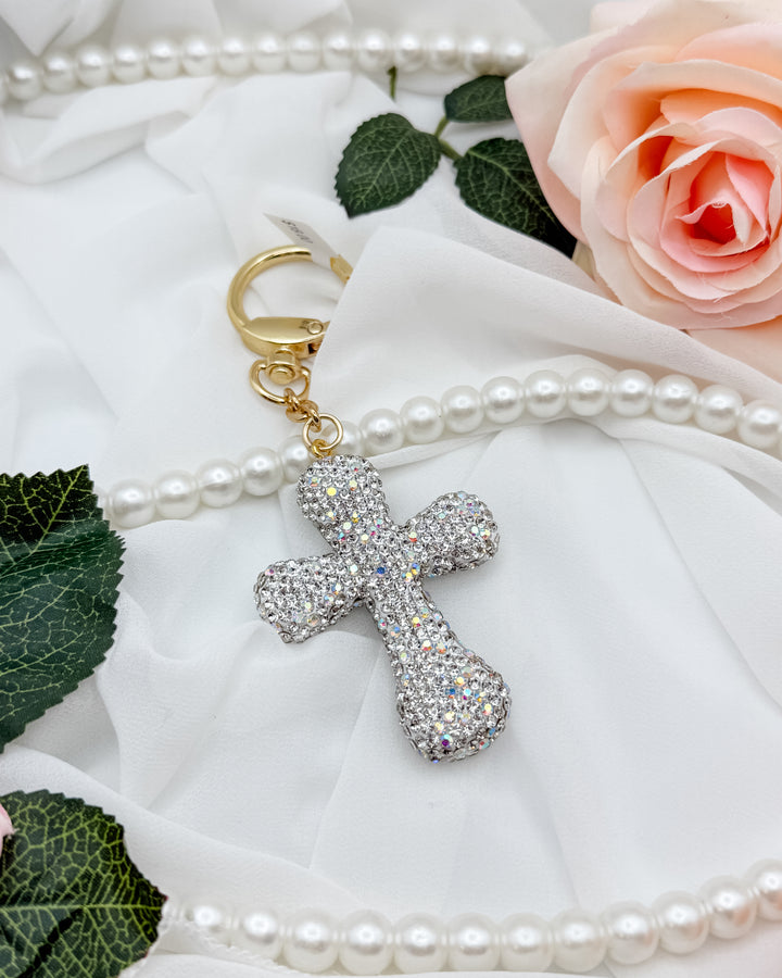 Cross Bling Keychain