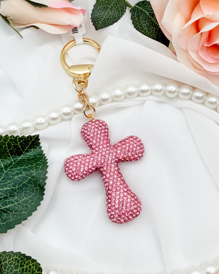 Cross Bling Keychain