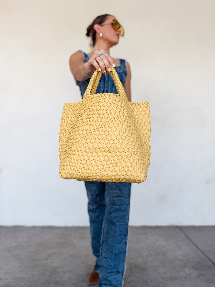 The Mini Solana Woven Tote
