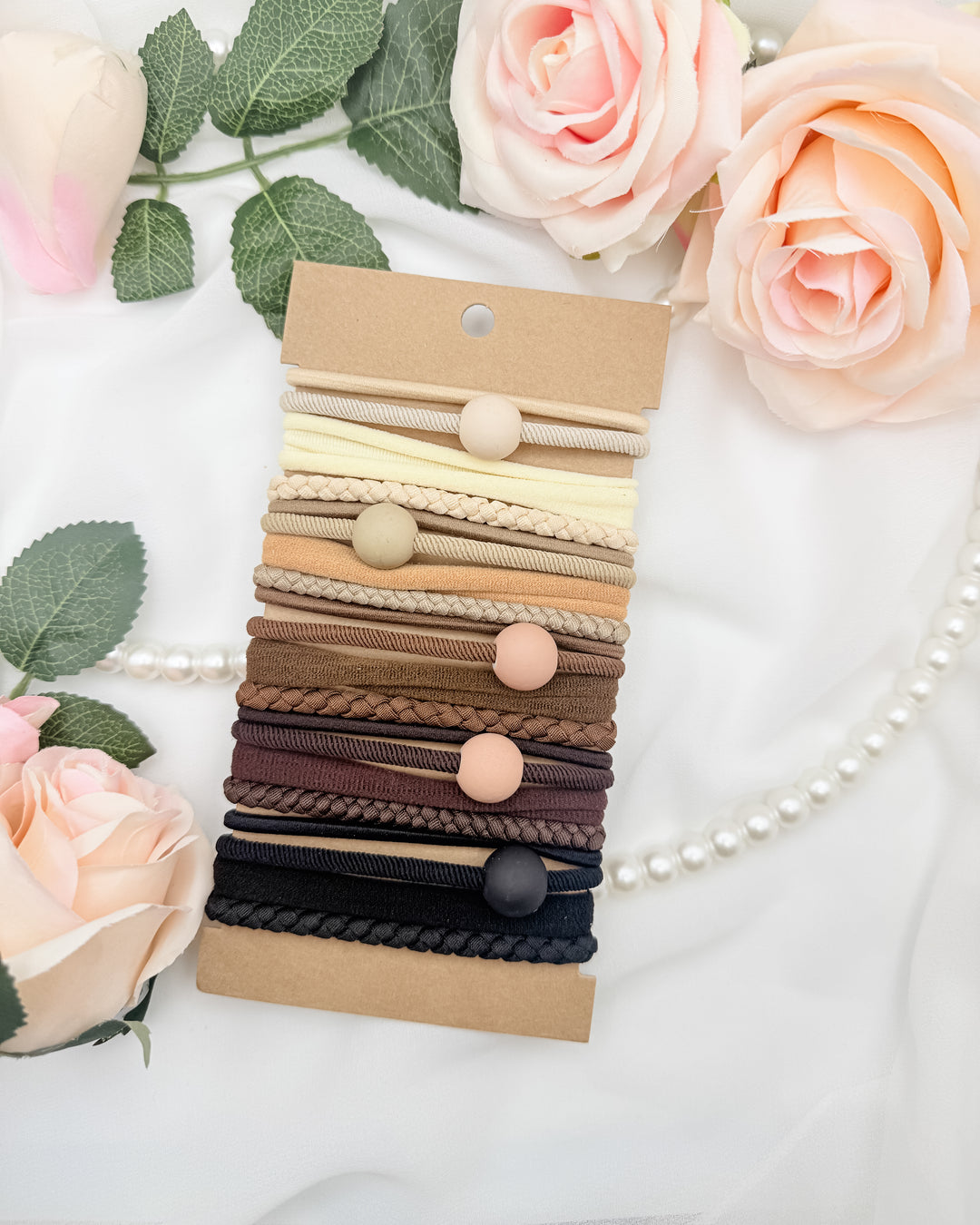 The Taylor Bead Bracelet Hair Tie Set