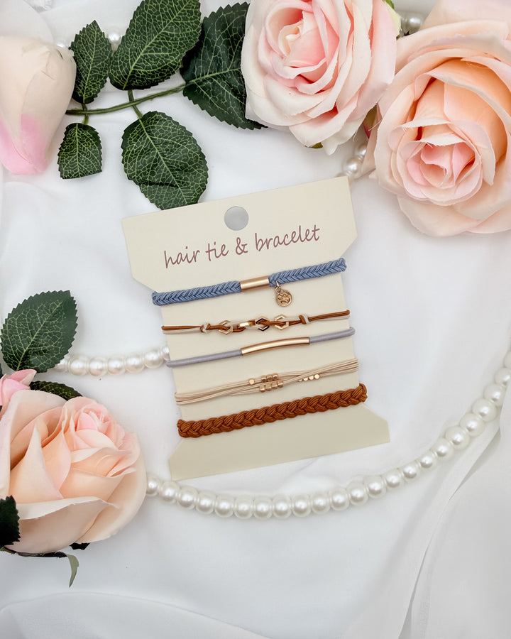 The Everly Hair Elastic Bracelet Set