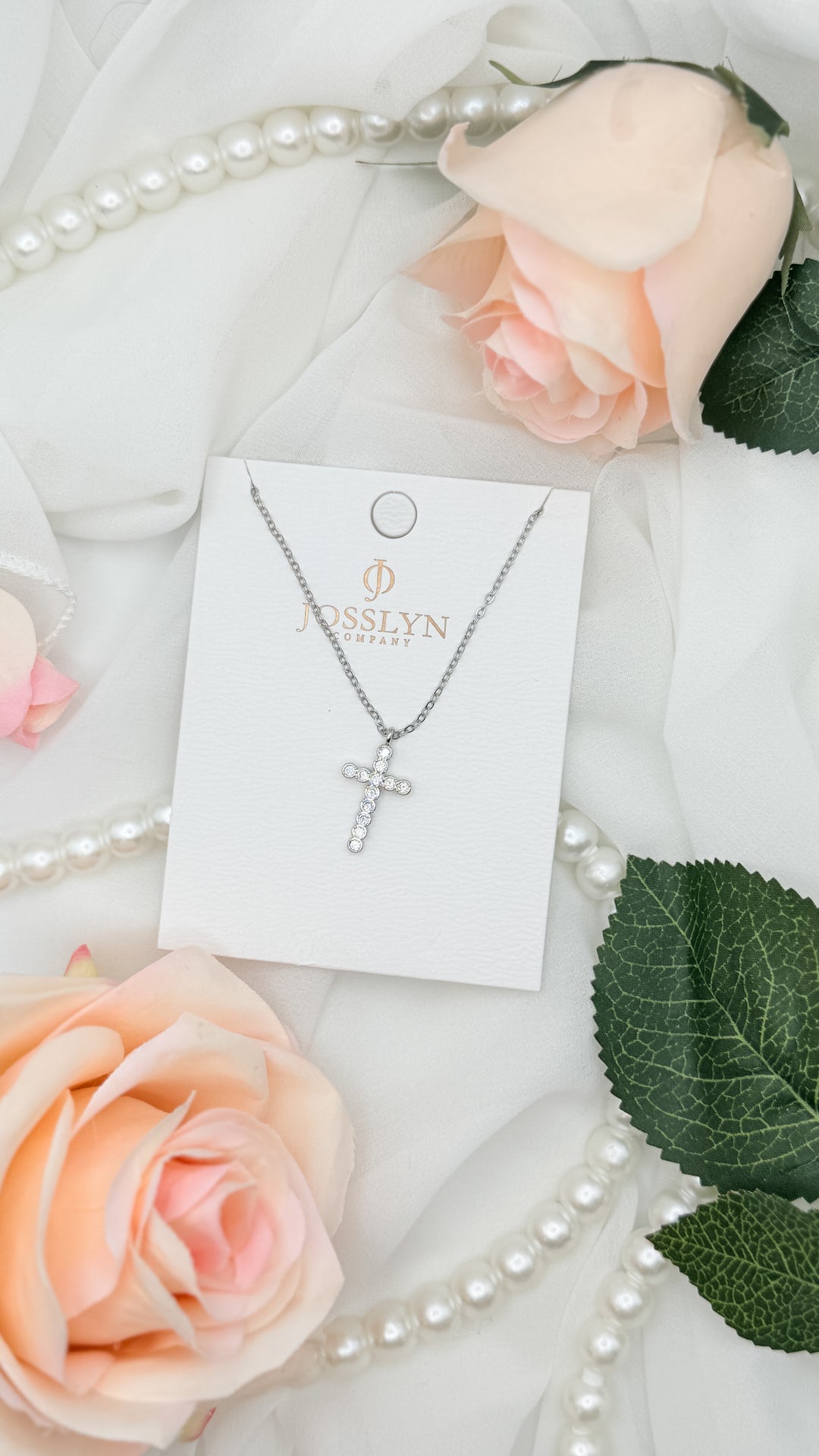 The Rhinestone Cross Necklace
