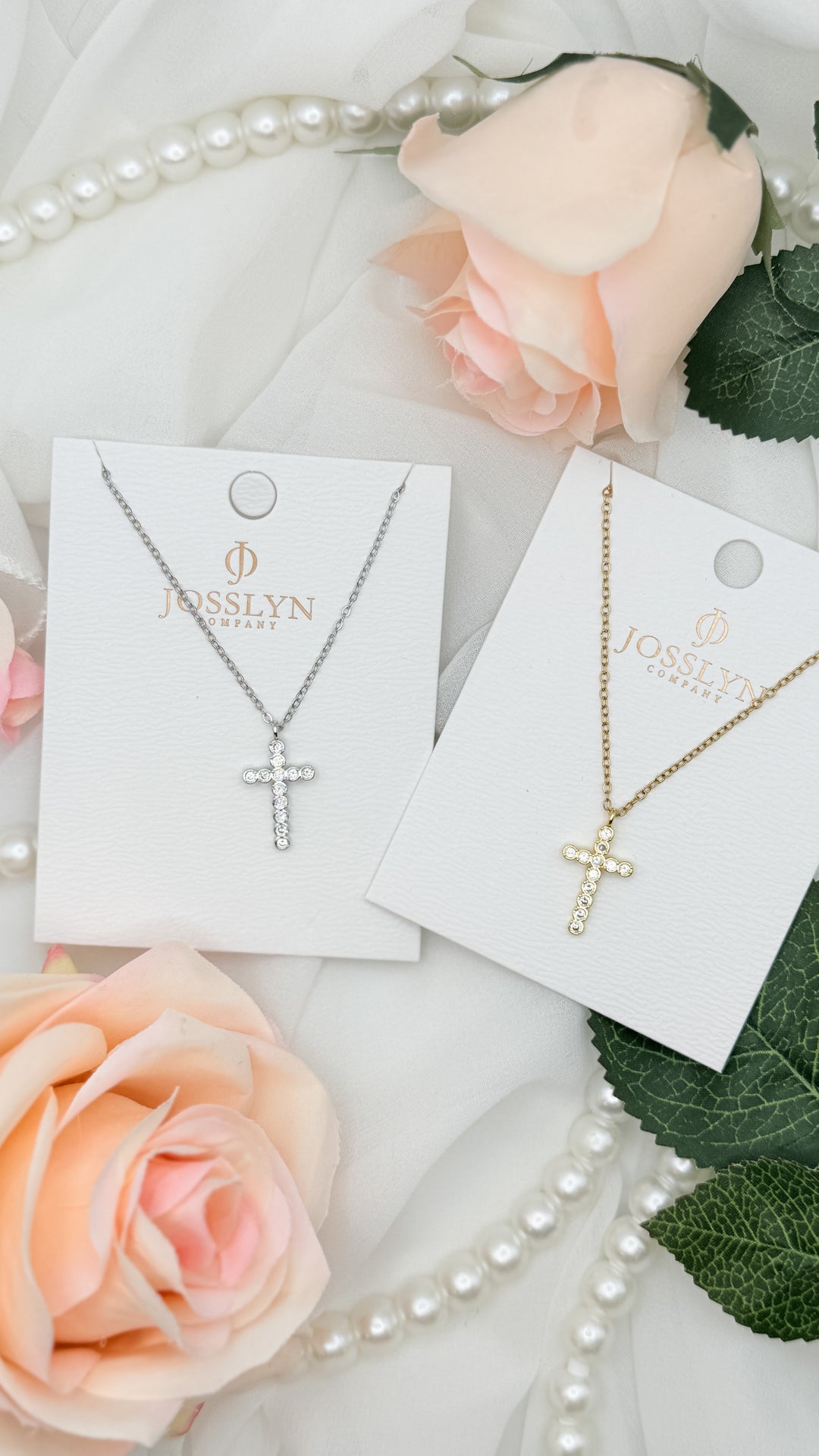 The Rhinestone Cross Necklace