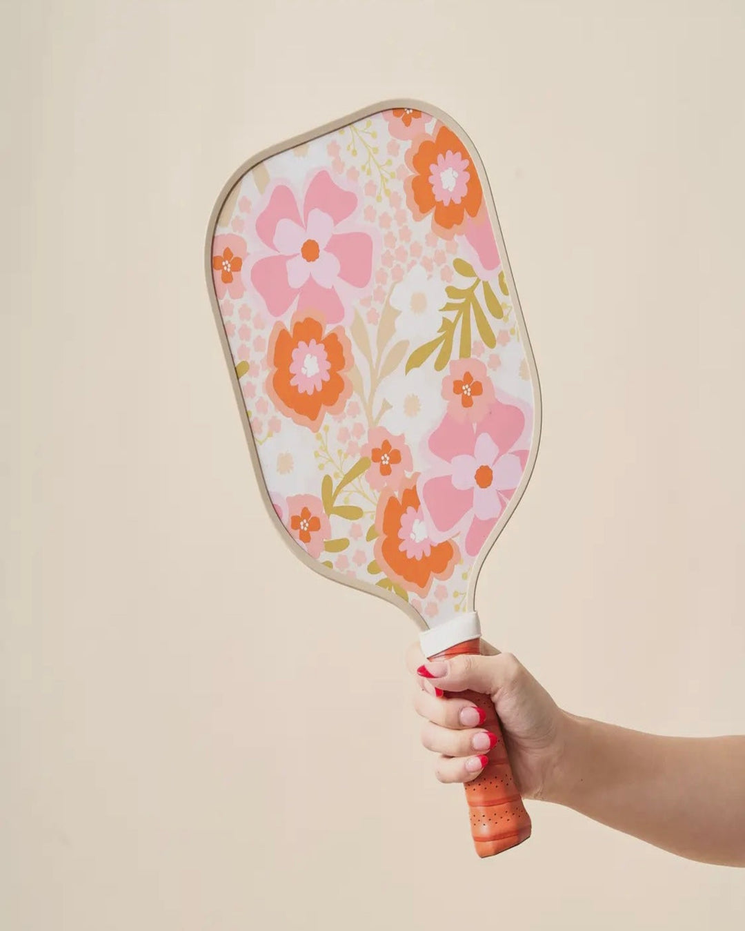 Pickleball Paddle - Beyond Blooms Pink Orange