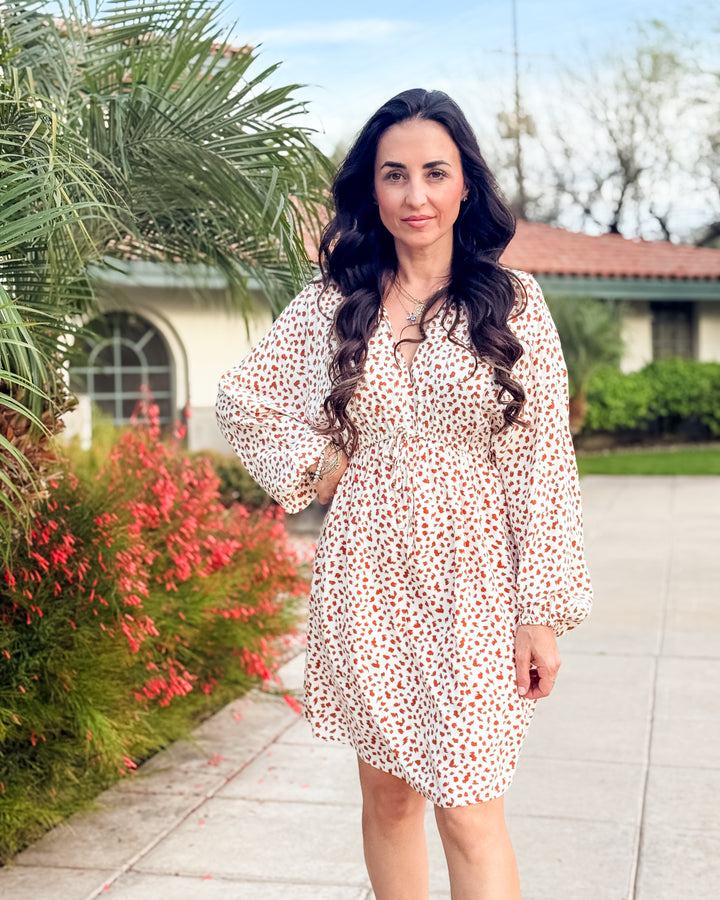 The Stella V-Neck Animal Print Dress