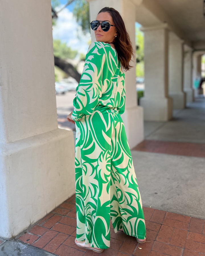The Marisa Satin Surplice Top