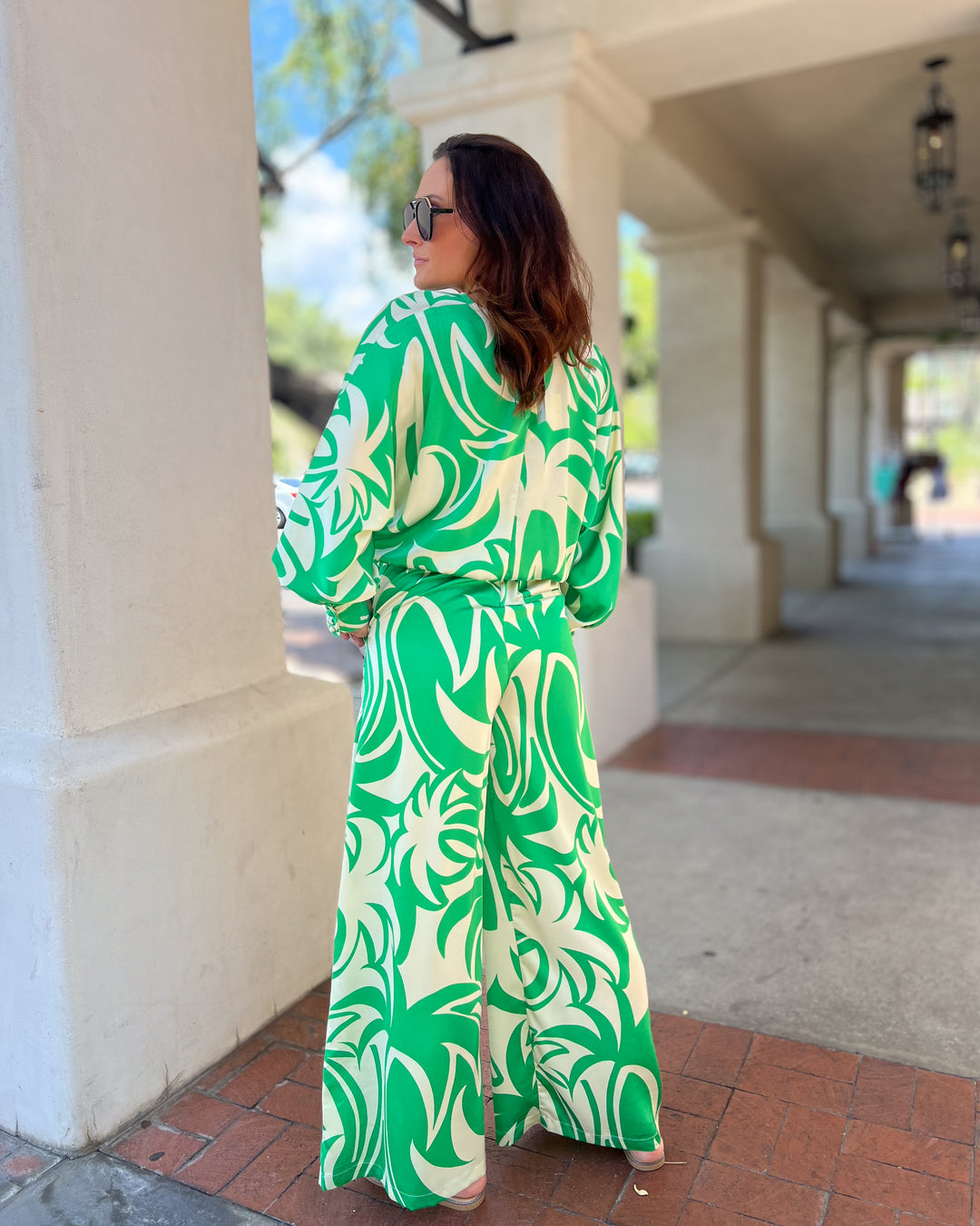 The Marisa Satin Surplice Top